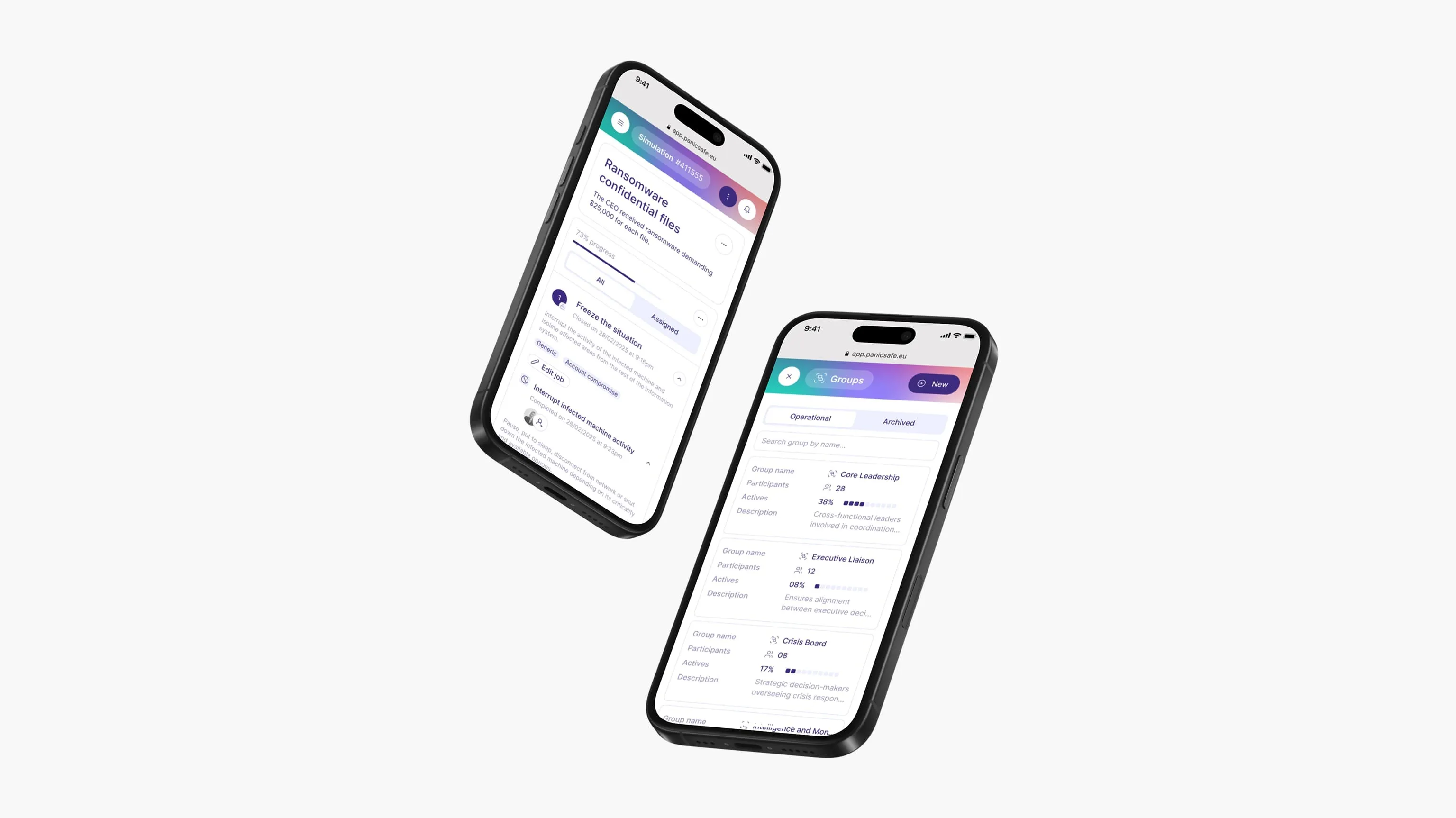 PanicSafe mass alert arriving as an SMS on a phone