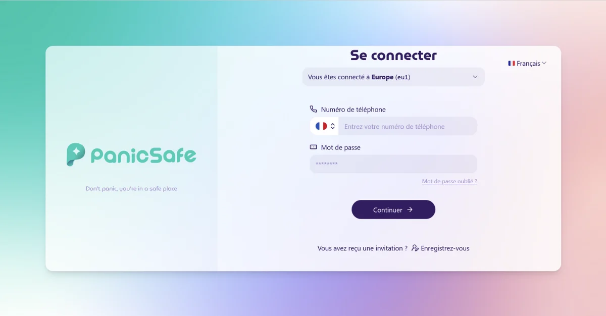 PanicSafe Login
